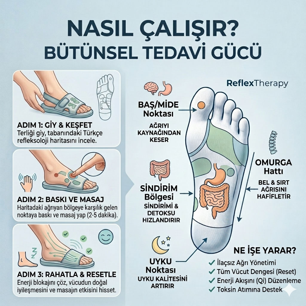 Refleksoloji Masaj Ağrı Terliği